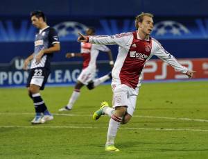Ajax Amsterdam's Christian Eriksen celeb