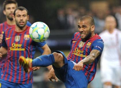 Barcelona's Brazilian defender Daniel Al