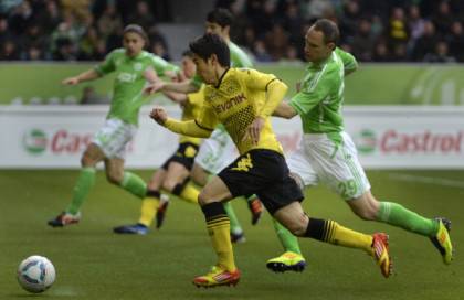 Dortmund's Japanese striker Shinji Kagaw