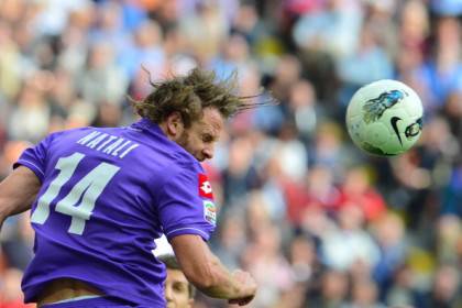 Fiorentina's defender Cesare Natali head