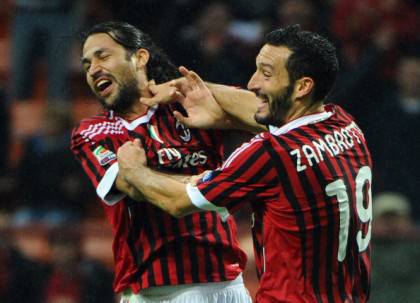 AC Milan's defender Gianluca Zambrotta (