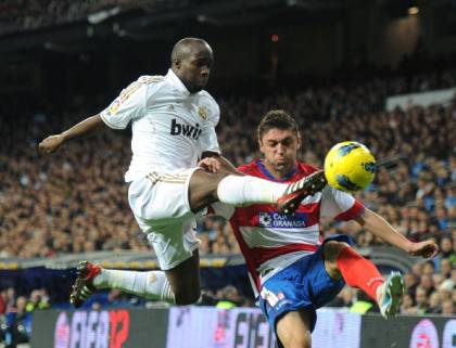 Real Madrid's French midfielder Lassana