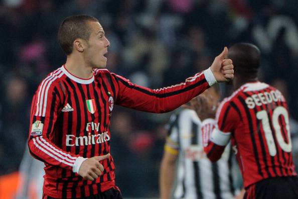 AC Milan's Algerian defender Djamel Mesb