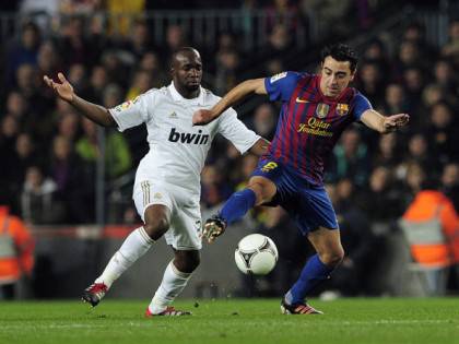 Real Madrid's French midfielder Lassana