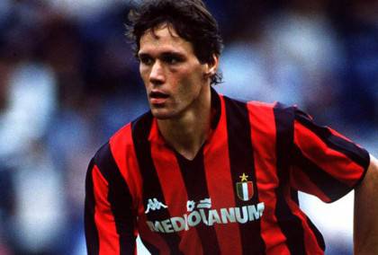 Marco Van Basten - ACMilan. 14/8/88. Credit: Colorsport