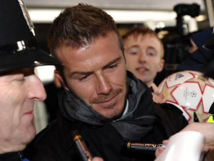 AC Milan's English midfielder David Beck