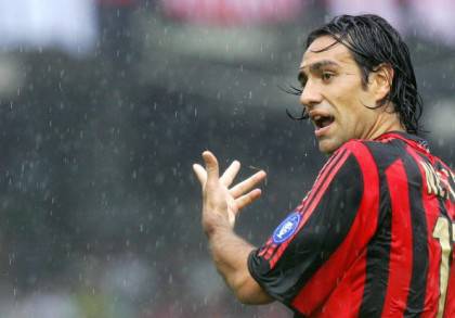 AC Milan's defender Alessandro Nesta rea
