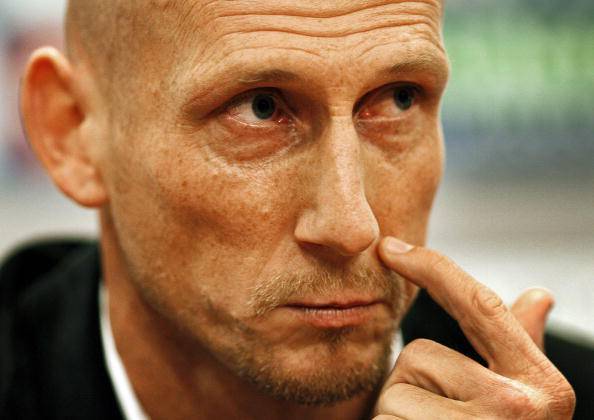 Football team Ajax's defender Jaap Stam