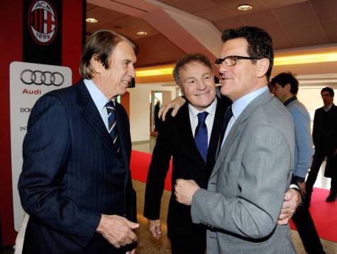 Cesare Maldini, Jpsè Altafini e Fabio Capello (Getty Images)