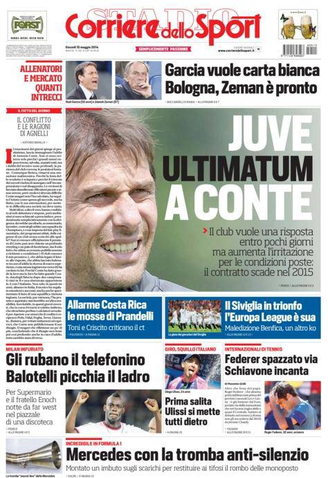 Corriere dello Sport 15-05-2014
