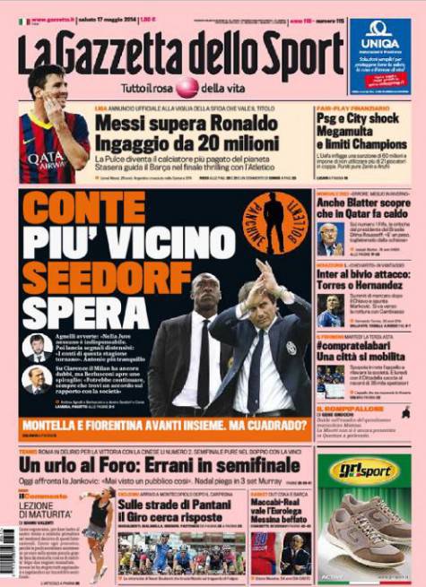 Gazzetta dello Sport 17-05-2014