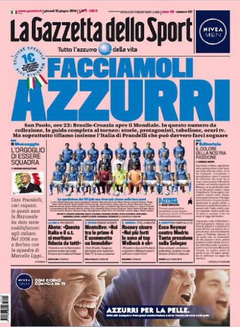 Gazzetta dello Sport - 12/06/2014