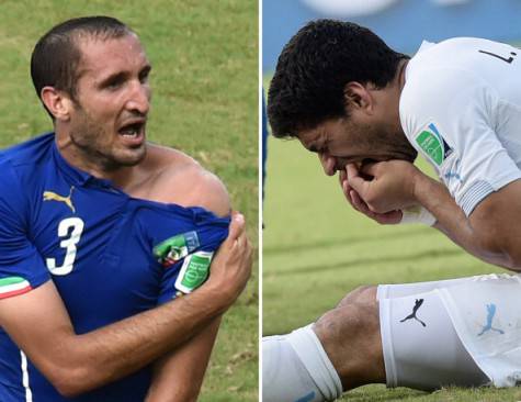 Suarez e Chiellini