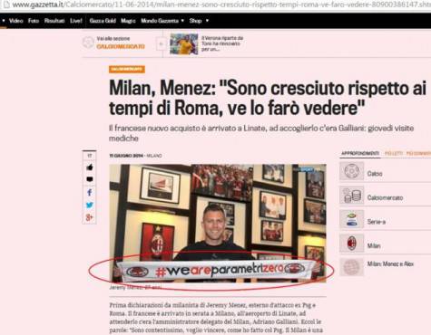 Jeremy Menez #weareparametrizero