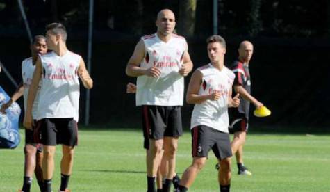 Allenamento a Milanello