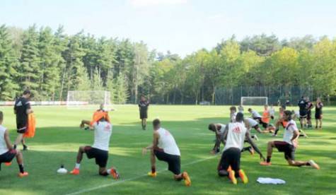 Allenamento a Milanello