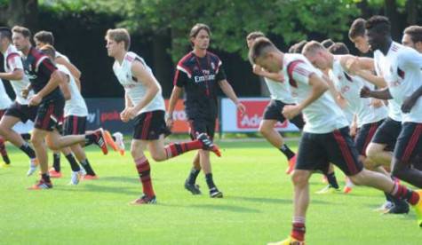 Allenamento a Milanello