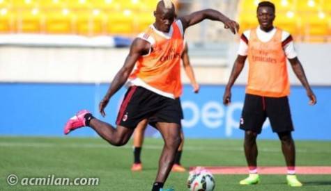 Mario Balotelli in allenamento