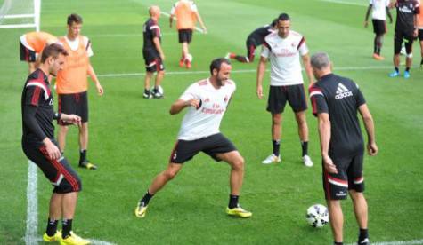 Allenamento a Milanello