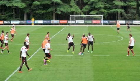 Allenamento a Milanello