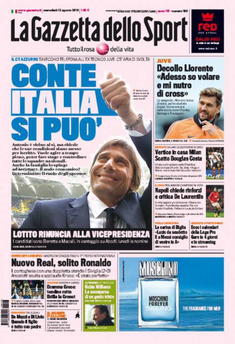 La Gazzetta di oggi