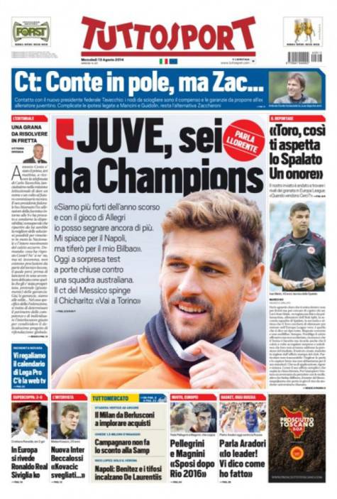 Tuttosport di oggi