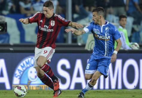 Fernando Torres in azione contro l'Empoli