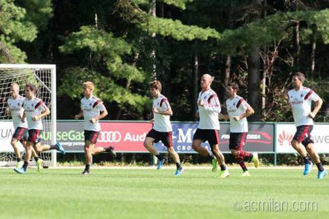 Allenamento a Milanello