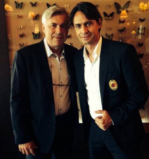 Carlo Ancelotti & Filippo Inzaghi