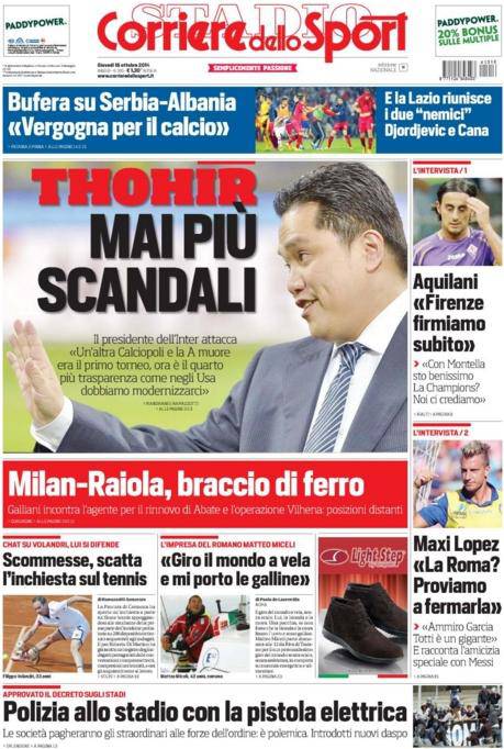 Corriere dello Sport 16-10-2014