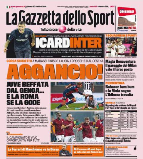Gazzetta dello Sport (30-10-2014)