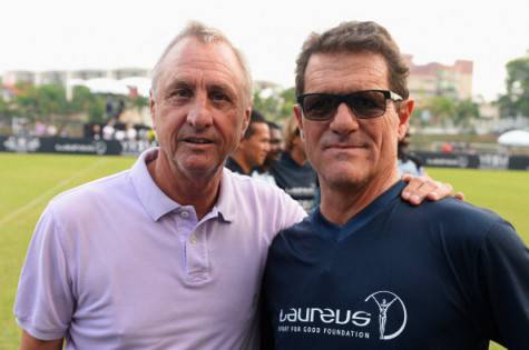 Cruijff e Capello (Getty Images)