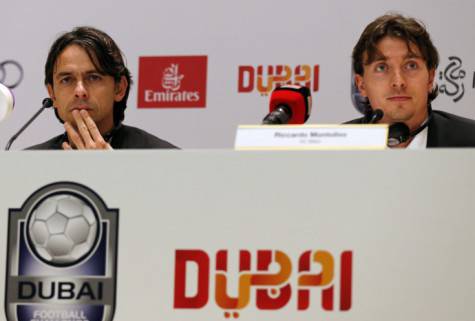 Inzaghi e Montolivo a Dubai (getty images)