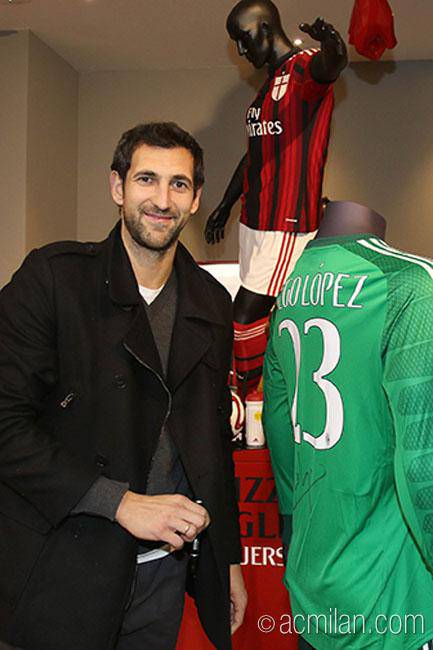Diego Lopez a Casa Milan (foto Acmilan)