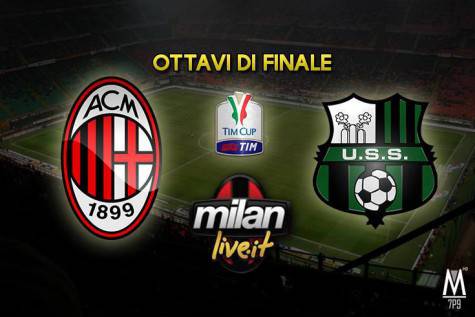 Coppa Italia, Milan-Sassuolo