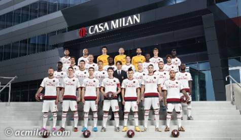 La squadra a Casa Milan (acmilan.com)