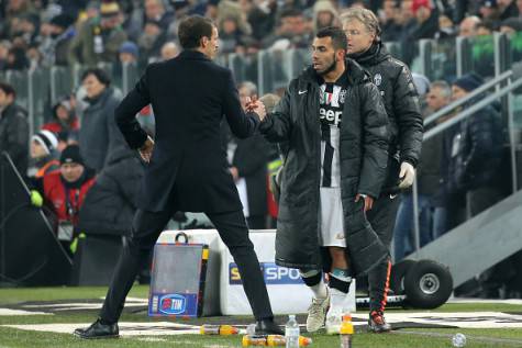 Massimiliano Allegri e Carlos Tevez (Getty Images)