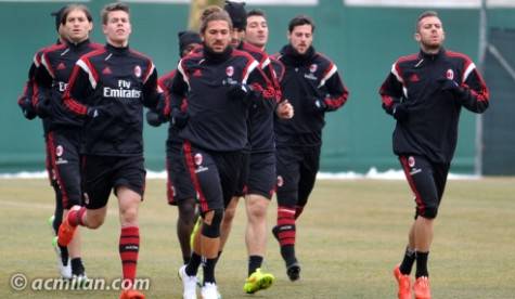 Allenamento a Milanello (acmilan.com)