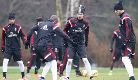 Allenamento a Milanello (acmilan.com)