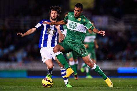 Jonathas in contrasto con Esteban Granero (Getty Images)