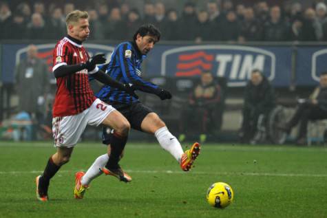 Diego Milito vs Ignazio Abate (Getty Images)