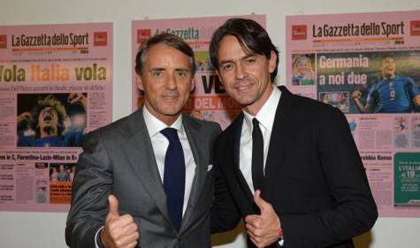 Mancini e Inzaghi (foto gazzetta.it)