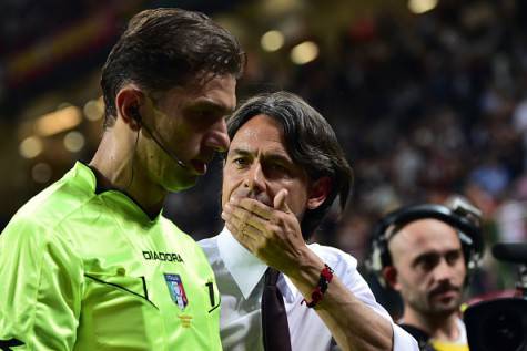 Tagliavento e Inzaghi (getty images)