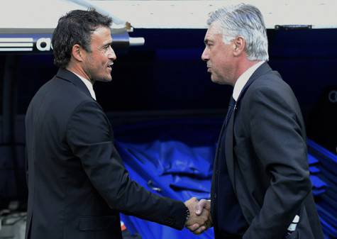 Luis Enrique e Carlo Ancelotti (getty images)