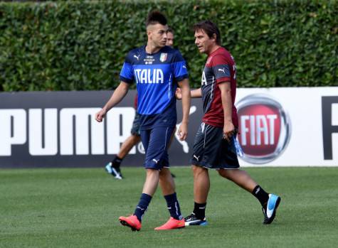 Stephan El Shaarawy e Antonio Conte (Getty Images)