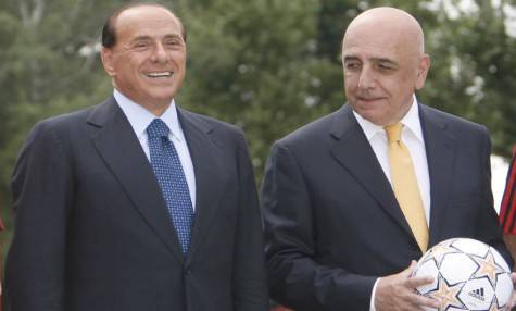 Silvio Berlusconi e Adriano Galliani (foto calcioweb.com)