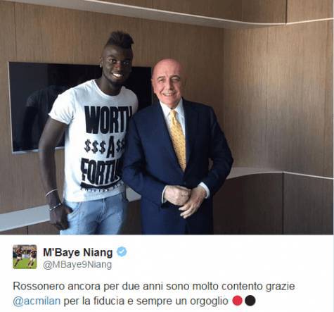 L'annuncio di Mbaye Niang