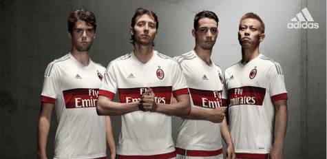 La seconda maglia del Milan (foto adidas)