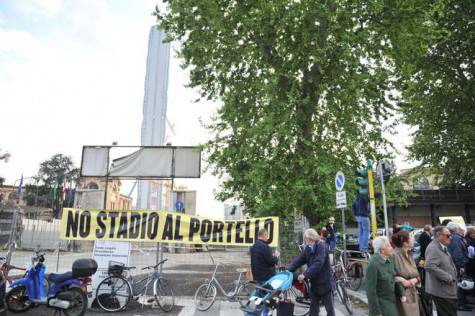 Proteste al Portello (foto Leggo)