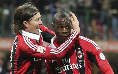 Riccardo Montolivo e Mario Balotelli (foto dal web)